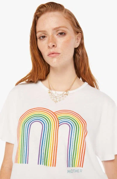 Shop Mother The Rowdy Graphic T-shirt In Double Rainbow