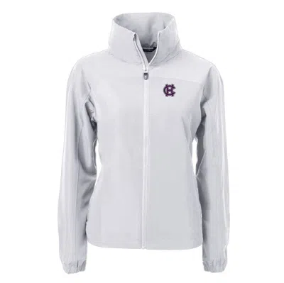 Shop Cutter & Buck Gray Holy Cross Crusaders Charter Eco Recycled Full-zip Jacket