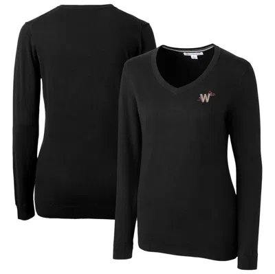Shop Cutter & Buck Black Washington Nationals City Connect Lakemont Tri-blend Pullover Sweater