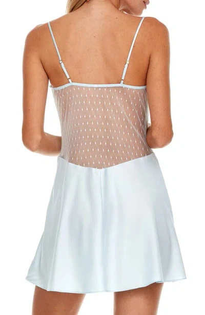 Shop Flora Nikrooz Showstopper Chemise In Ice Blue