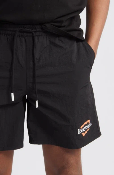 Shop Icecream Trademark Shorts In Black