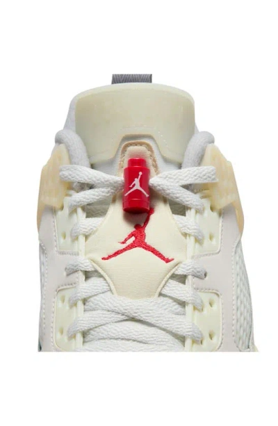 Shop Jordan Spizike Low Top Sneaker In Sail/ Red/ Coconut Milk
