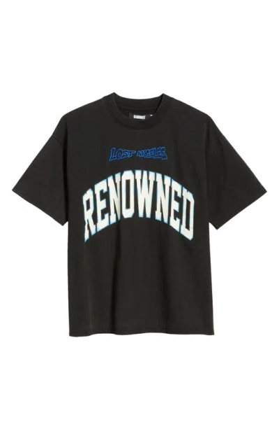 Shop Renowned Arch Lost Cotton Graphic T-shirt In Black