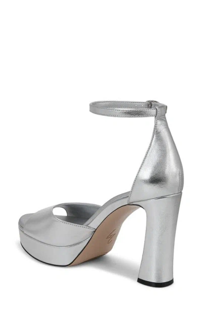 27 Edit Naturalizer Delphie Ankle Strap Platform Sandal In Silver