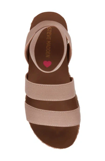 Shop Steve Madden Kids' Jkrissy Platform Sandal In Natural