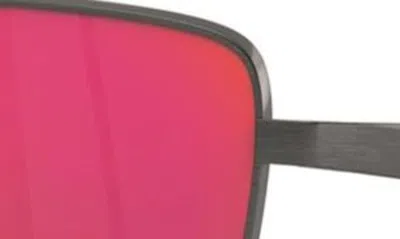 Shop Scuderia Ferrari X  60mm Rectangular Sunglasses In Dark Gunmetal