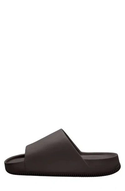 Shop Nike Calm Slide Sandal In Velvet Brown/ Velvet Brown