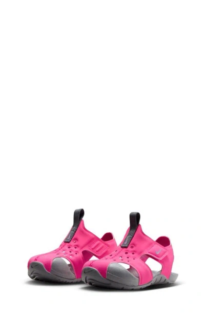 Nike Sunray Protect 2 Sandal In Hyper Pink/ Fuchsia/ Grey
