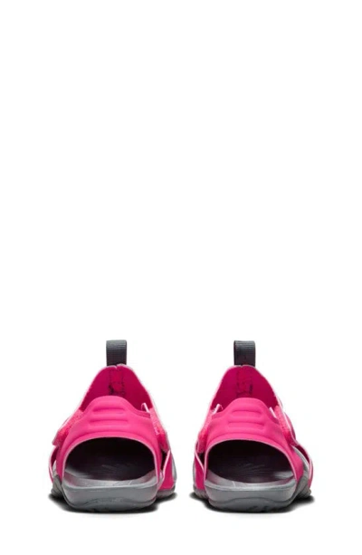 Shop Nike Sunray Protect 2 Sandal In Hyper Pink/ Fuchsia/ Grey