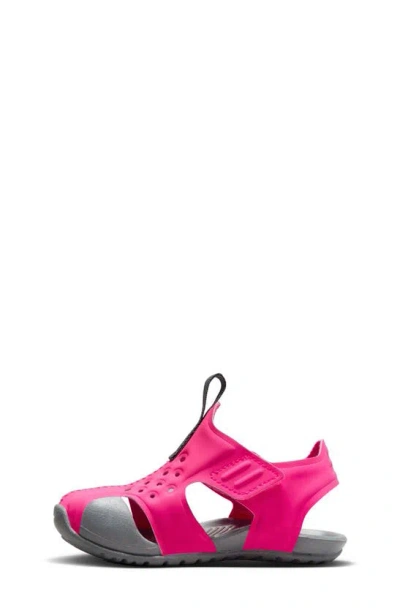 Shop Nike Sunray Protect 2 Sandal In Hyper Pink/ Fuchsia/ Grey