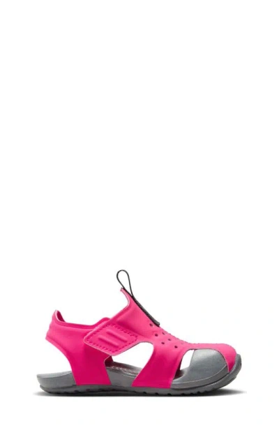 Shop Nike Sunray Protect 2 Sandal In Hyper Pink/ Fuchsia/ Grey