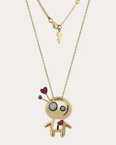 Shop Her Story Women's Legba Voodoo Pendant Necklace In Gold