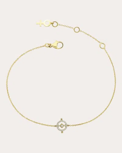 Shop Her Story Women's Nya Diamond Bracelet In Gold
