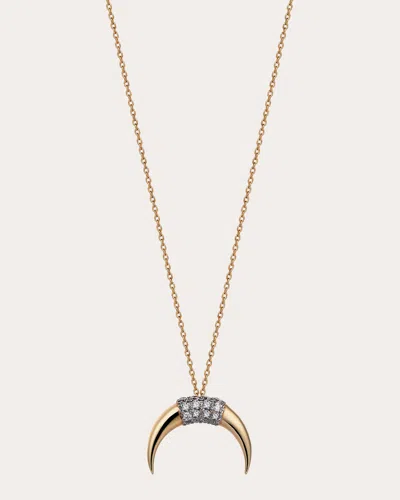 Shop Her Story Women's Moonlight Pendant Necklace In Gold