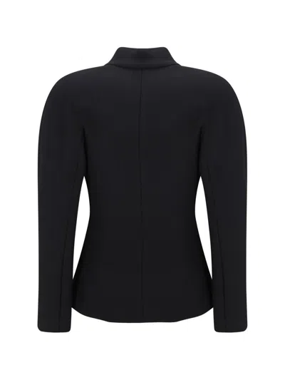 Shop Alaïa Jackets In Noir Alaia