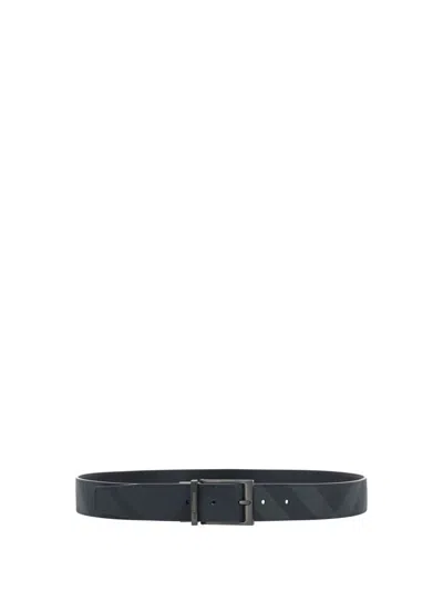 Shop Burberry Belts E Braces In Charcoal/graphite