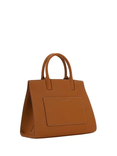Shop Burberry Handbags In Warm Russet Brown