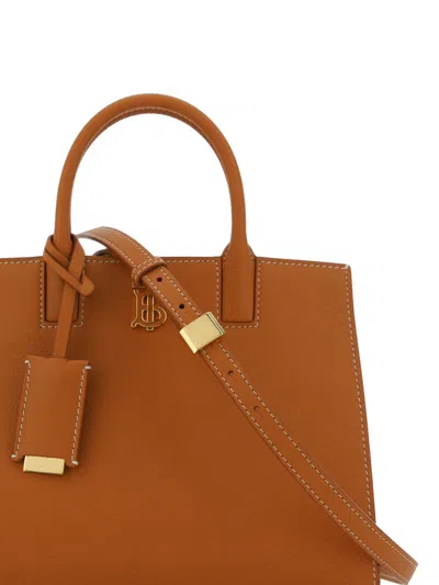 Shop Burberry Handbags In Warm Russet Brown