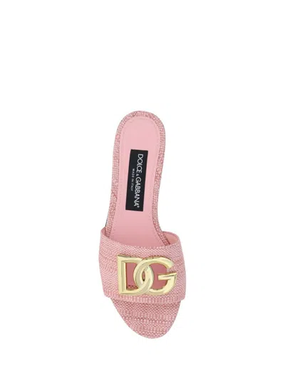 Shop Dolce & Gabbana Sandals In Rosa Baby 2