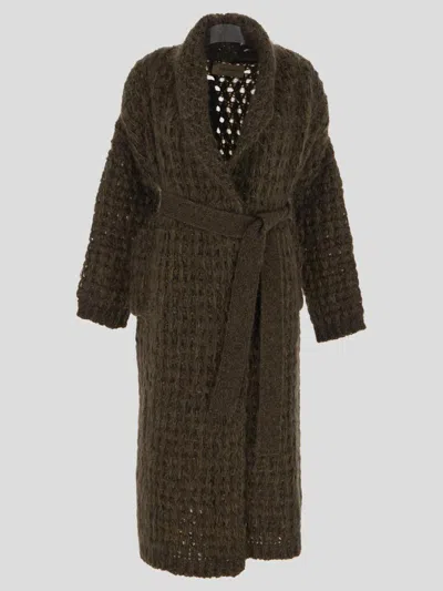 Shop Gentryportofino Coats In Brown