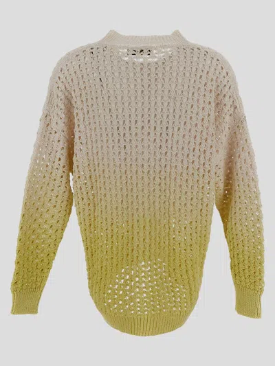 Shop Gentryportofino Sweaters In Avoriolime