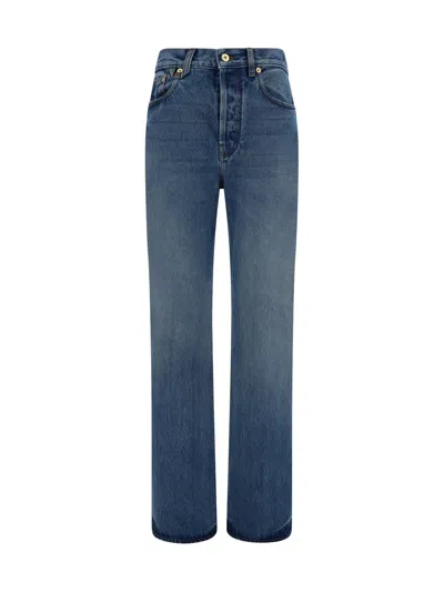 Shop Jacquemus Pants In Blue/tabac 2