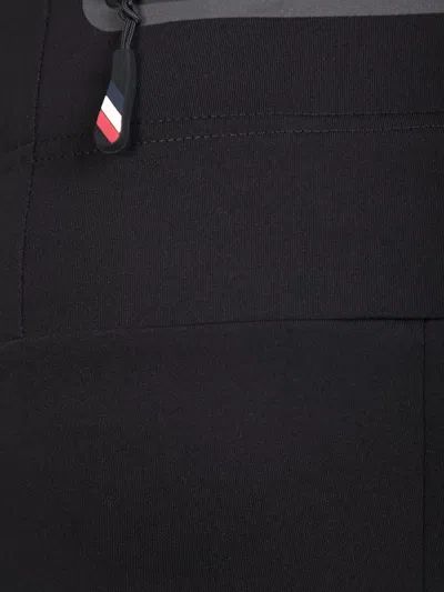 Moncler Grenoble Black Leggings With Zipped Pocket In Stretch Polyamide Woman In Black