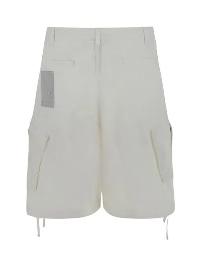 Shop Ten C Bermuda Shorts In Bianco Neve