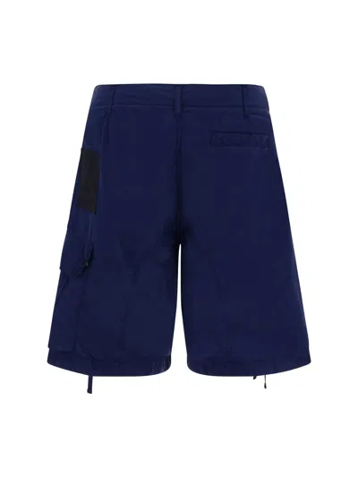 Shop Ten C Bermuda Shorts In Blu Notte
