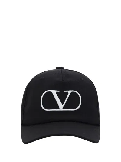 Shop Valentino Garavani Hats E Hairbands In Nero/avorio