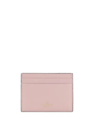 Shop Valentino Garavani Wallets In Rose Quartz