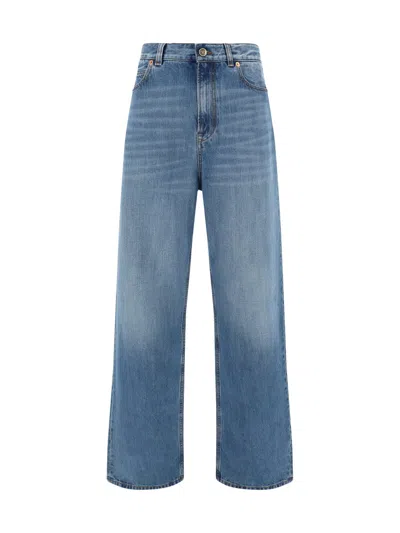 Shop Valentino Jeans In Denim Blu Lav Chiaro