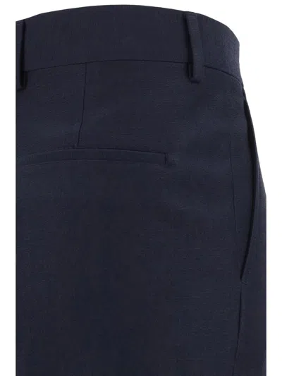 Shop Valentino Pants In Navy