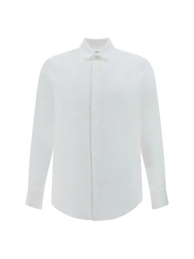 Shop Valentino Shirts In Bianco