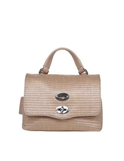 Shop Zanellato Raffia Bag That Can Be Carried By Hand Or Over The Shoulder In Beige