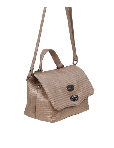 Shop Zanellato Raffia Bag That Can Be Carried By Hand Or Over The Shoulder In Beige