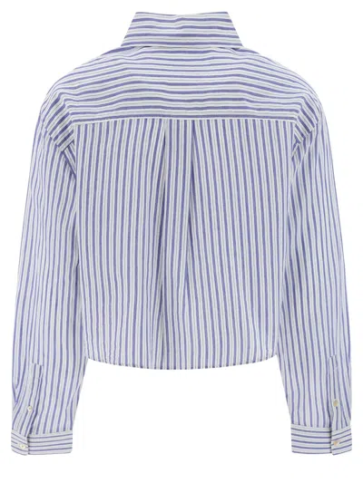 Shop Marant Etoile Eliora Striped Shirt In White