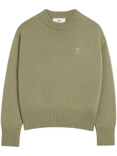 Shop Ami Alexandre Mattiussi Ami Sweaters Green