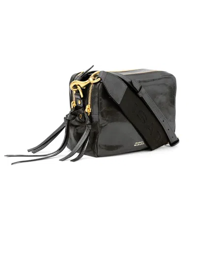 Shop Isabel Marant Black Leather Shoulder Bag