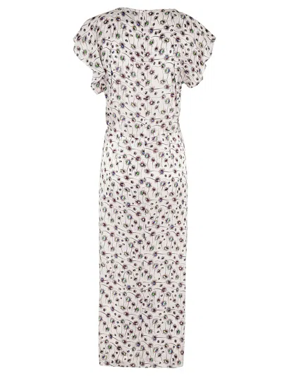 Shop Isabel Marant Lyndsay White Midi Dress