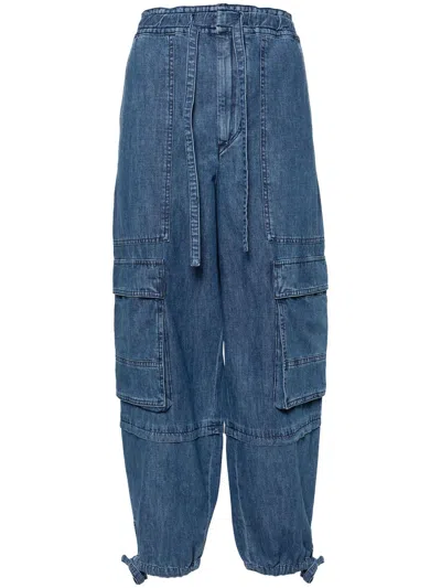Shop Marant Etoile Indigo Blue Cotton Jeans