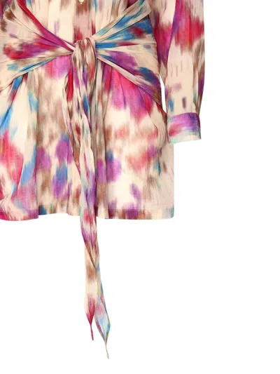 Shop Marant Etoile Nueva Mini Dress In Multicolour