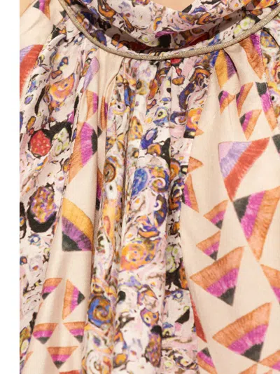 Shop Isabel Marant Lauriane Abstract-print Top In Multicolour