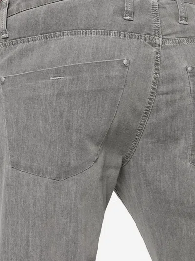 Shop Incotex Medium Grey Cotton Blend Denim Jeans