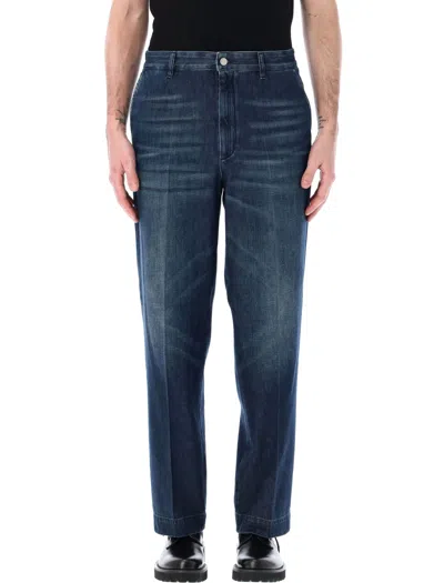 Shop Valentino Denim Jeans In Blue