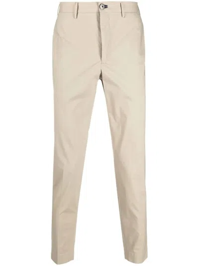 Shop Incotex Beige Cotton Trousers