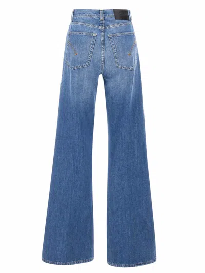 Shop Dondup Blue Cotton Denim Jeans