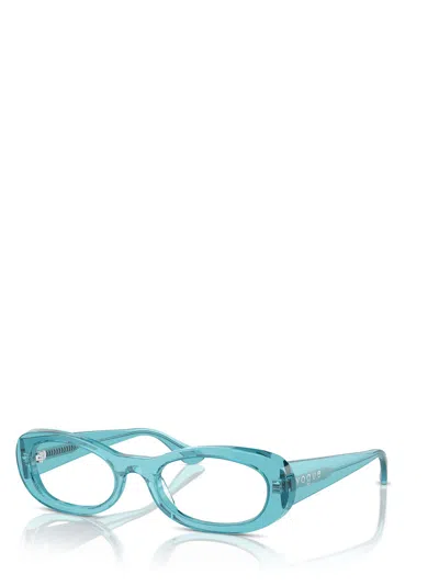 Shop Vogue Eyewear Vo5596 Transparent Torquoise Glasses