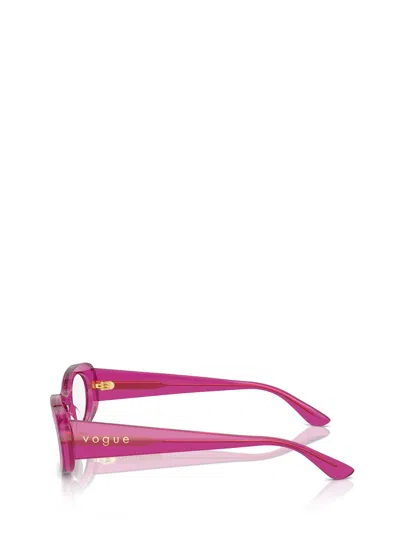 Shop Vogue Eyewear Vo5596 Transparent Violet Glasses