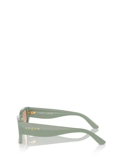 Shop Vogue Eyewear Vo5586s Full Light Green Sunglasses